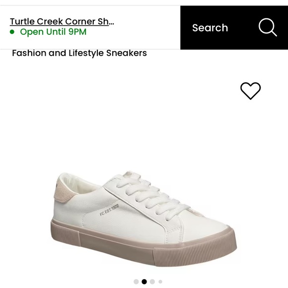 WOMEN'S FRENCH CONNECTION BECKA SNEAKERS. white leather w oatmeal cream size 6 - Picture 8 of 11